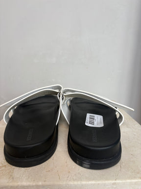 Hermès Chypre Slides White, 41
