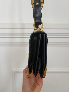 Prada Black Leather Cahier Bag