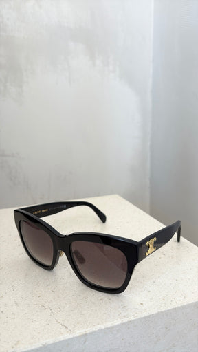 Celine Triomphe Oversized Sunglasses Black