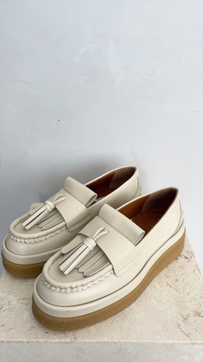 Chloé Jamie Loafers In Eggshell, 38