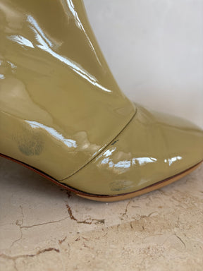 Forte Forte Beige Patent Ankle Boots, 39