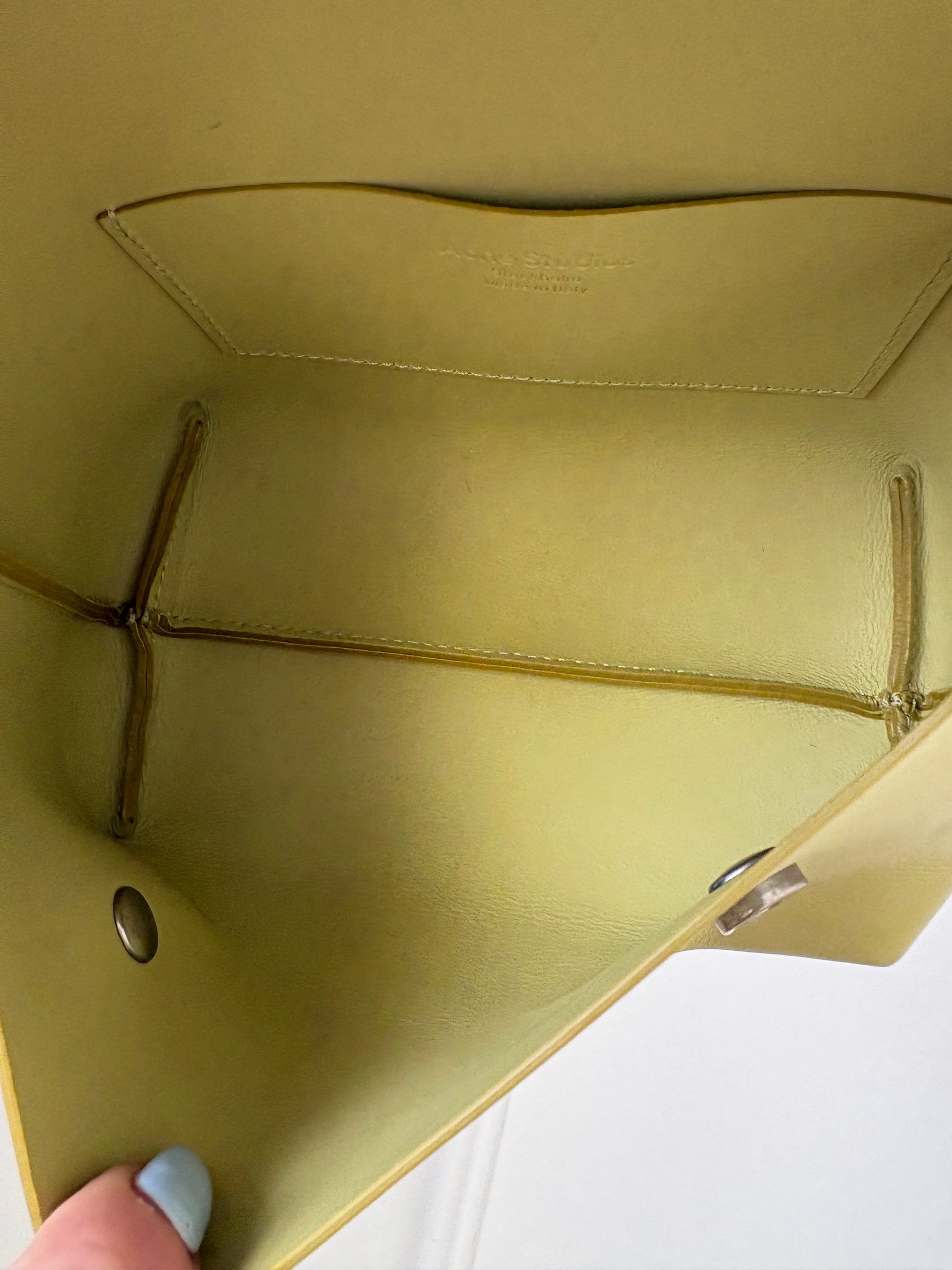 Acne Studios Chartreuse Mini Cross Body Bag