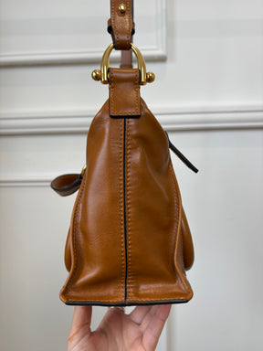 Chloé Tan Leather Paraty Bag