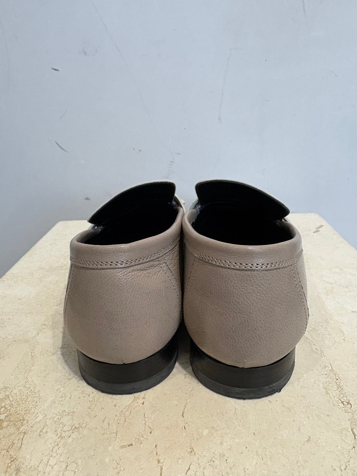 Hermès Beige Royal Loafers With Fringe Detail, 36