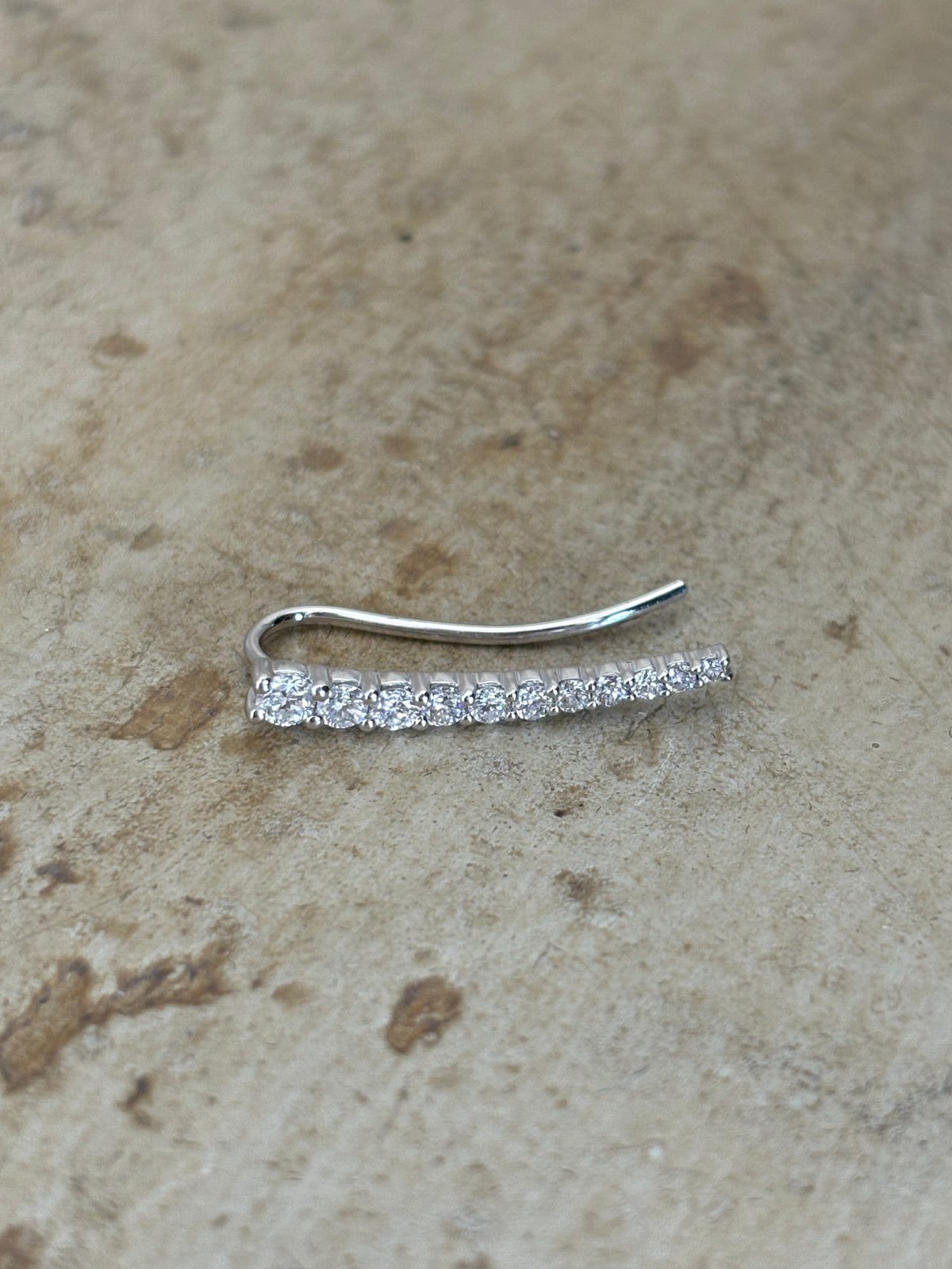 Allinka DASHA Medium Diamond Ear Cuff Single