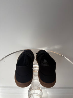 The Row Black Canvas Sneakers, 39