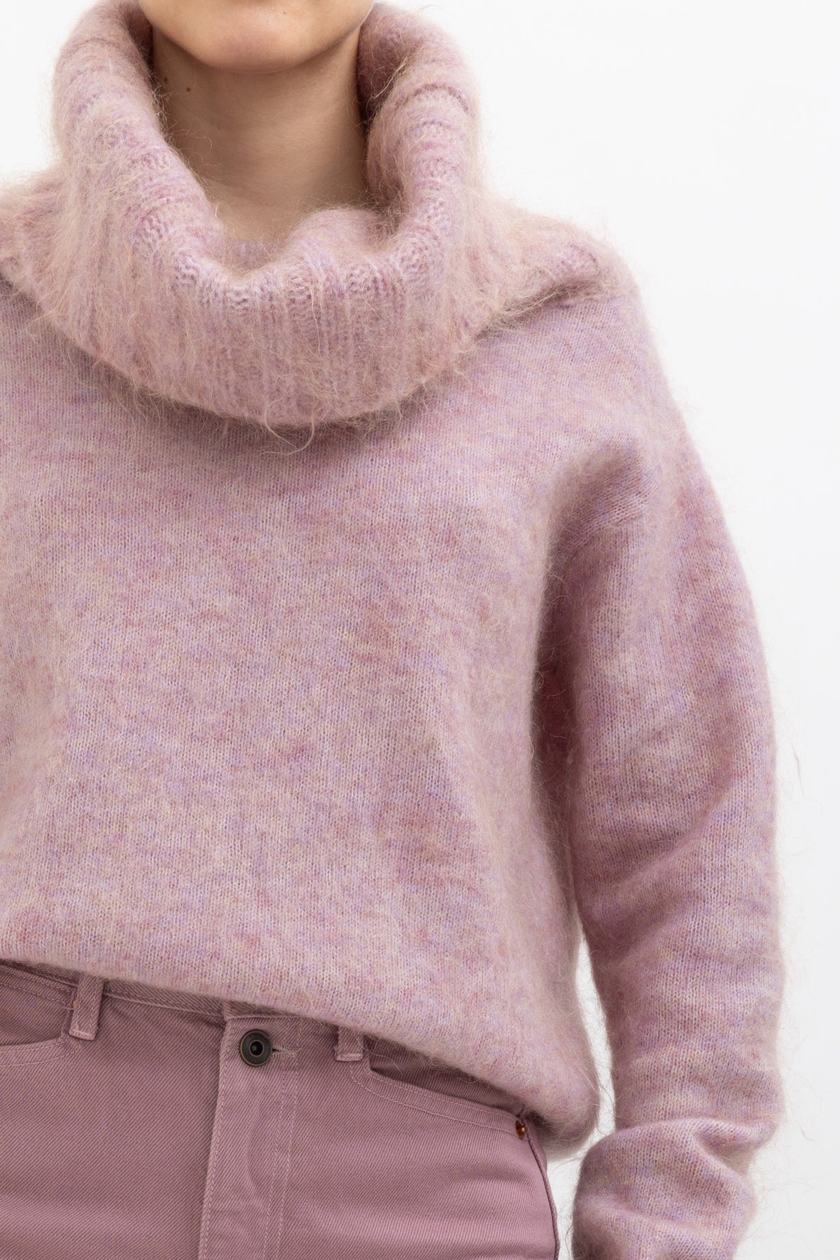 Mohair Roll Neck Knit