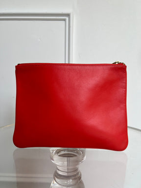 Comme des Garcons Red Leather Pouch