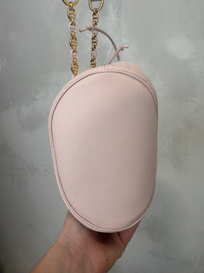 Dior Baby Pink Cannage Leather Drawstring Bucket Bag