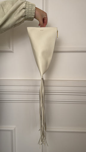 Oroton Cream Aspen Clutch Bag