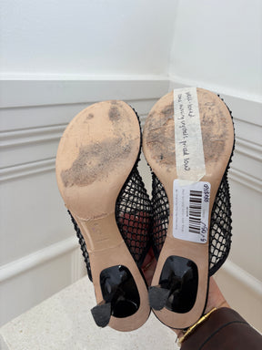 Studio Amelia Mesh Dolly Mules Black, 38