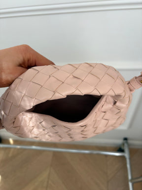 Bottega Veneta Pale Pink Mini Hop Bag