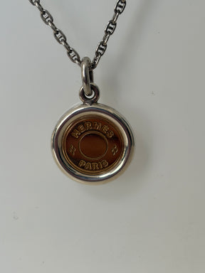 Hermes EGA Sellier Gold 750 Silver 925  Pendant