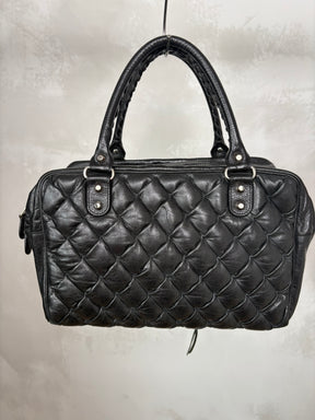 Balenciaga Plombe Quilted Chevre Leather Matelasse MM Bag