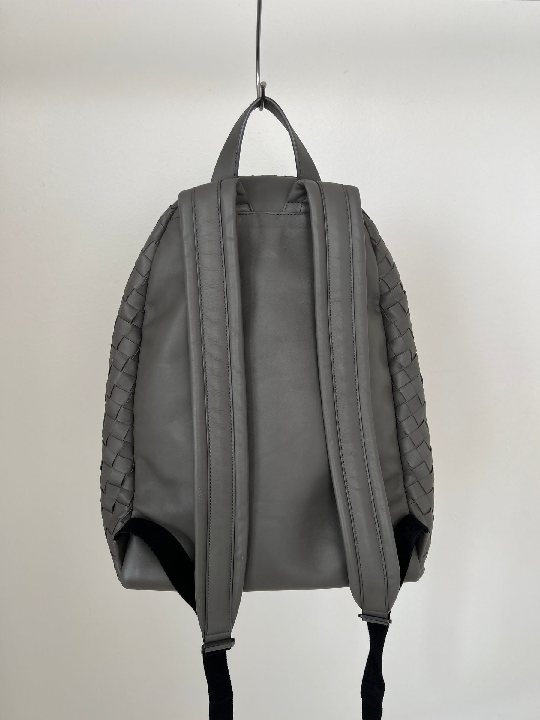 Bottega Veneta Storm Intrecciato Leather Backpack