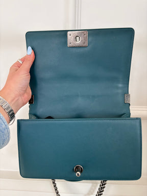 Chanel Teal Boy Bag