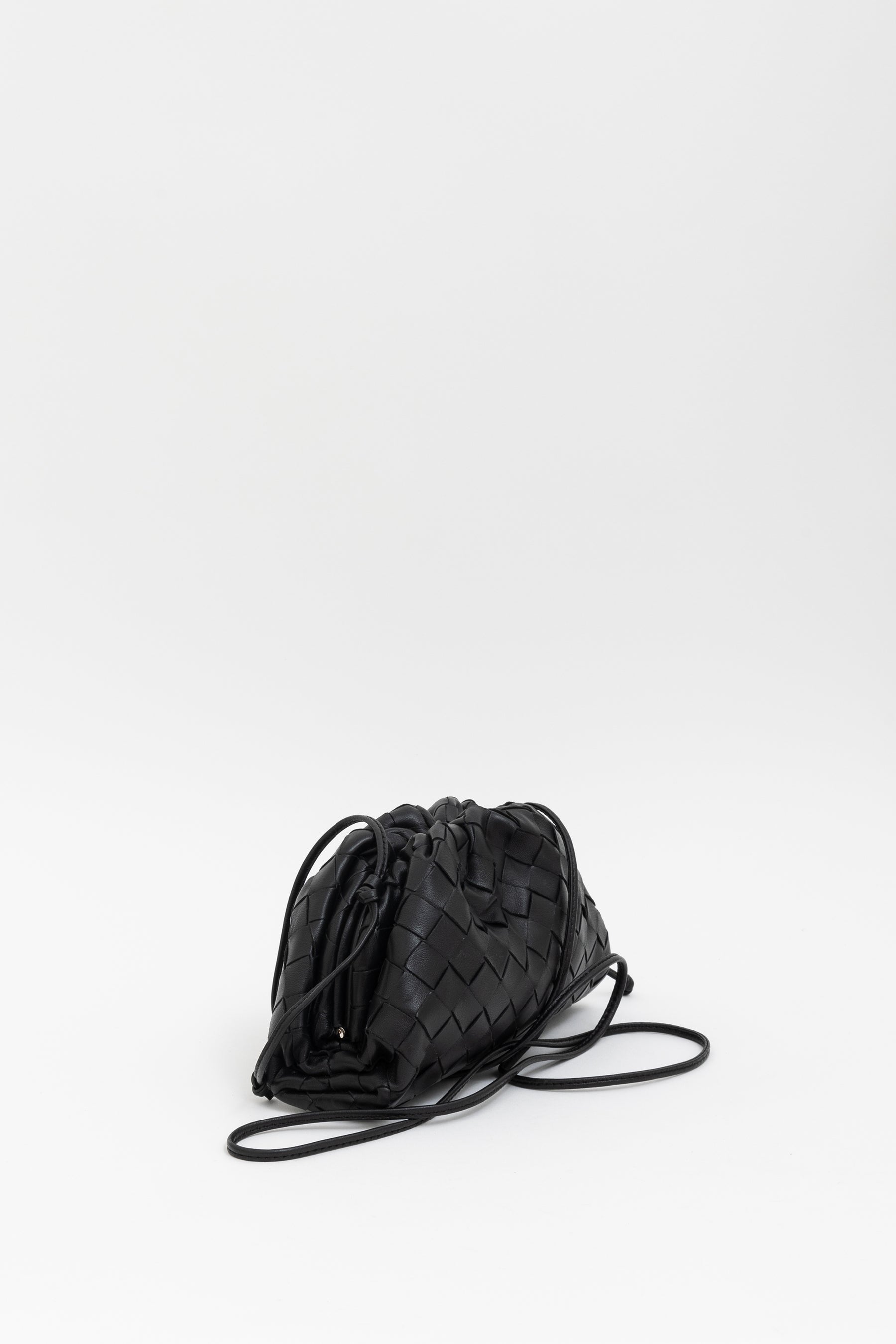 Intrecciato Leather Mini Pouch Bag