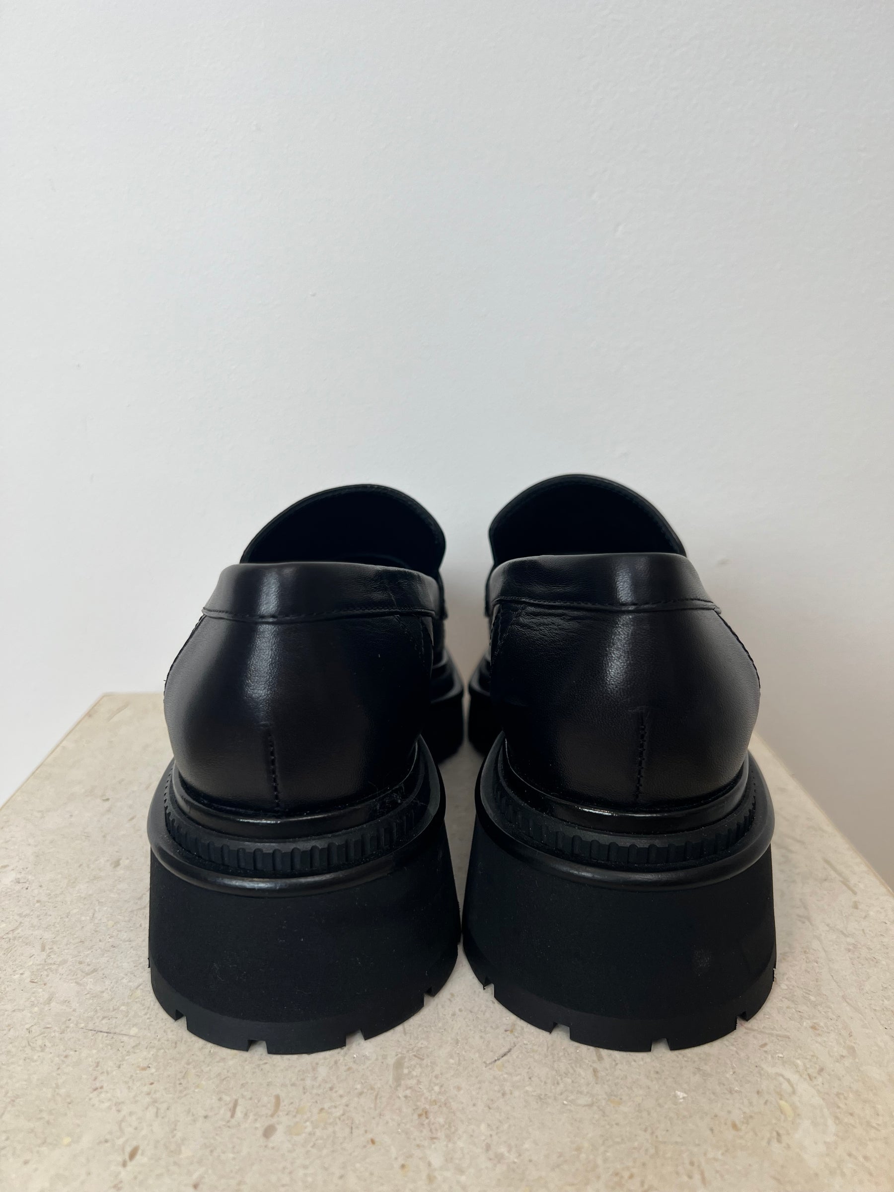 Chanel Black Quilted Chane Chunky Loafer, 39 C