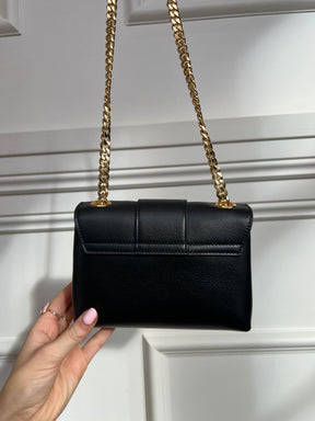 Céline Black Leather Triomphe Mini Victoire Bag