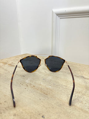 Dior So Real Rise Sunglasses Brown Gold