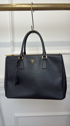 Prada Saffiano Shopping Tote Black