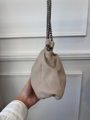Christian Louboutin Taupe Leather Chain Shoulder Bag