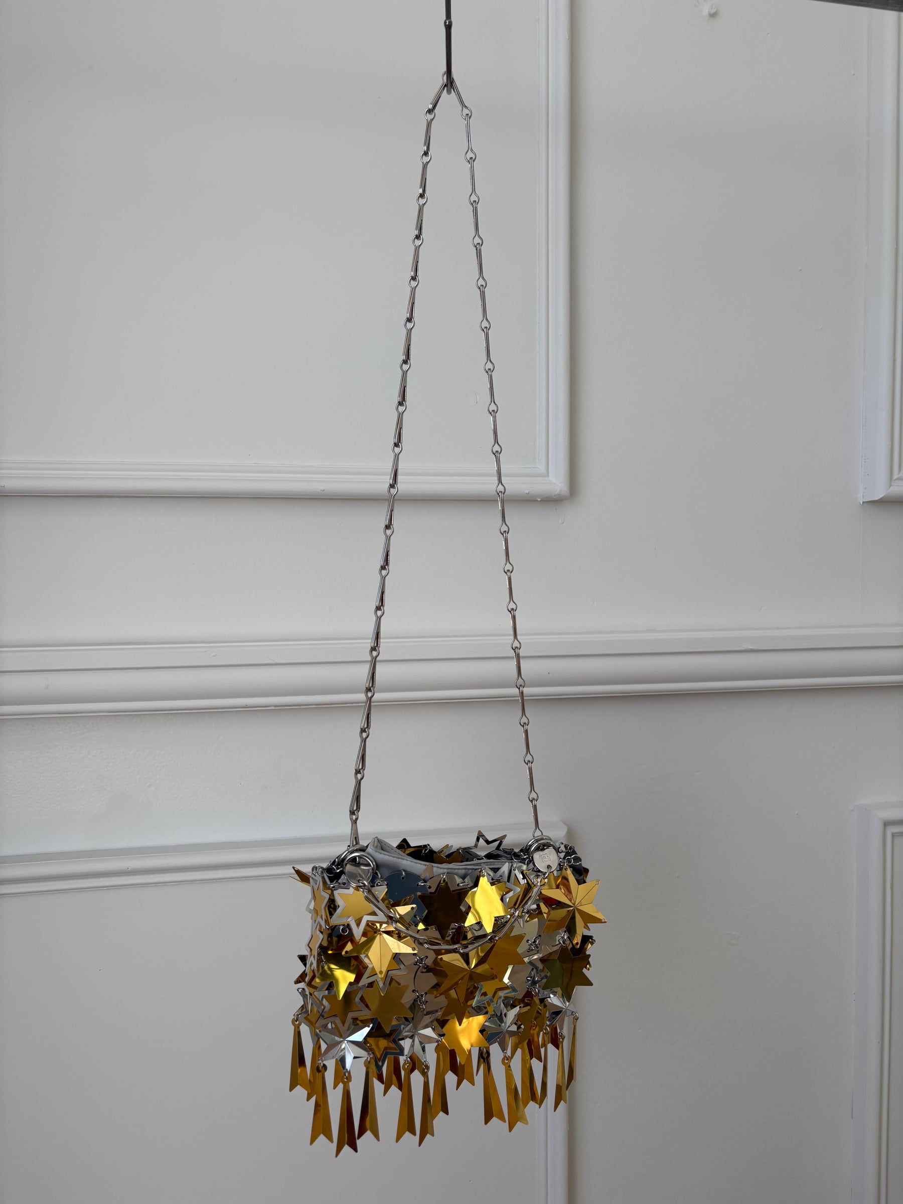 Paco Rabanne Sparkle Star Mini Bag Gold And Silver