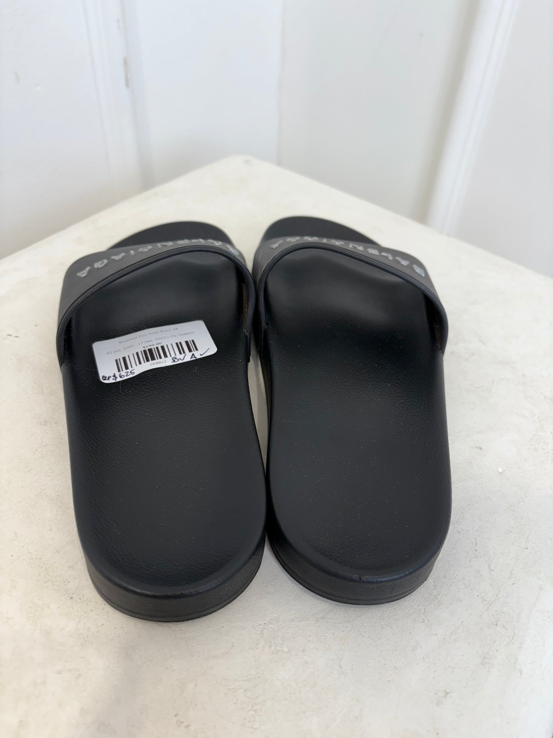 Balenciaga Pool Slides Black, 38