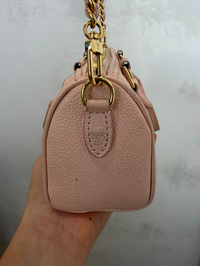 Louis Vuitton Pale Pink Monogram Empreinte Leather Nano Speedy
