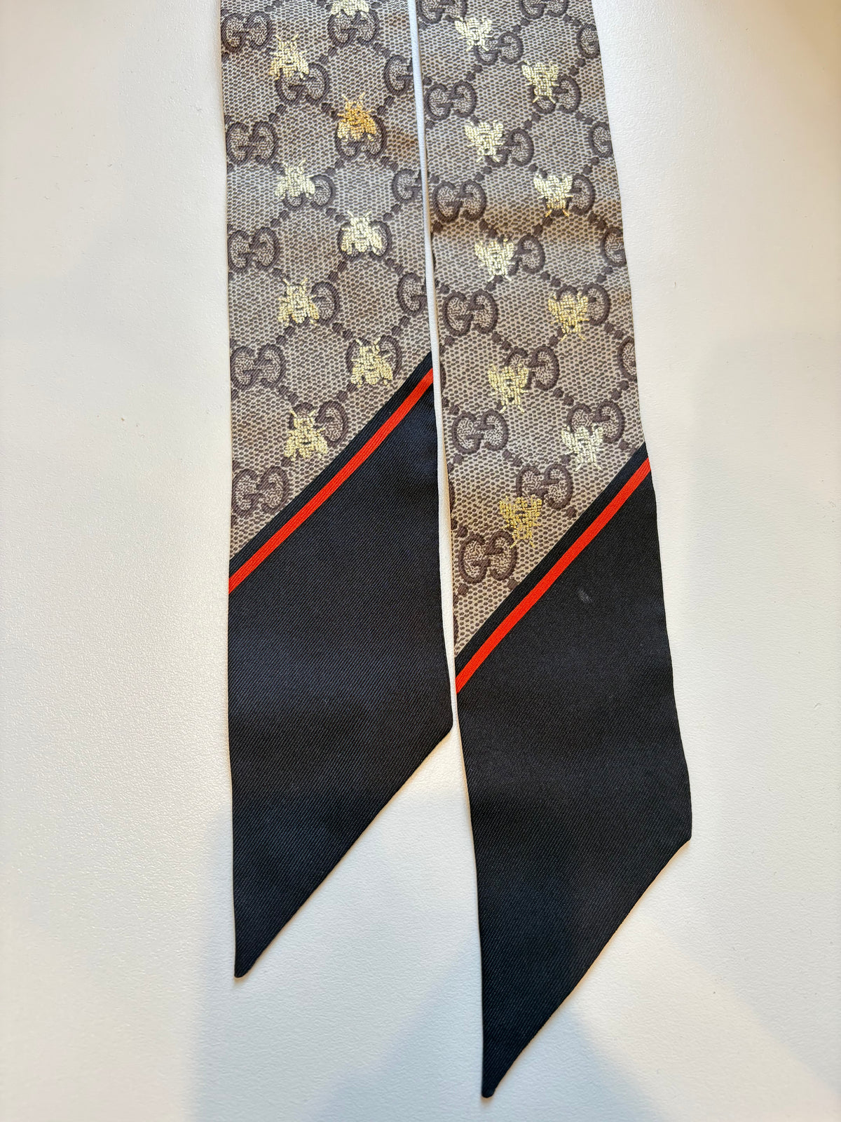 Gucci Monogram Silk Twilly Scarf