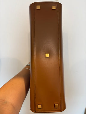 Saint Laurent Tan Leather Manhattan Top Handle Bag