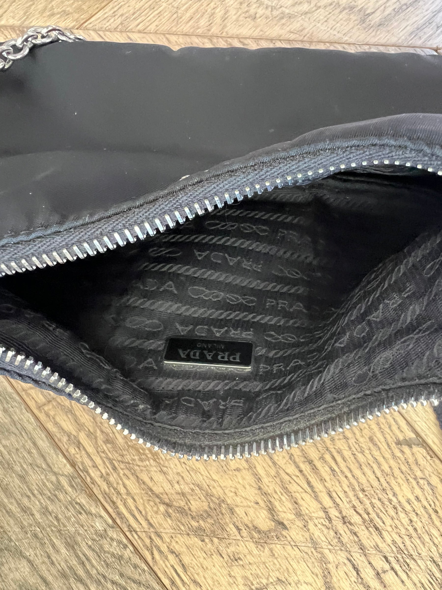Prada Black Re-Edition 2005 Re-Nylon Shoulder Bag