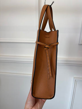 Fendi Tan Leather Go To Mini Shopper Tote