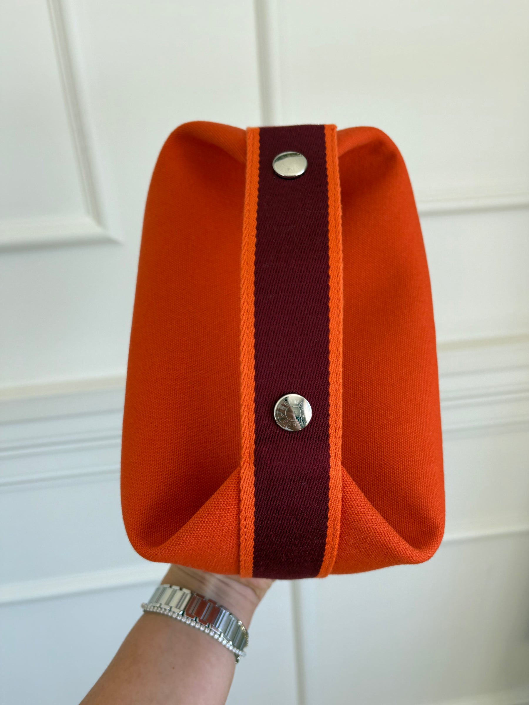 Hermès Orange Feu Small Bride-a-Brac Case