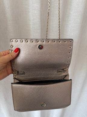 Valentino Garavani Bronze Rockstud Mini Chain Bag