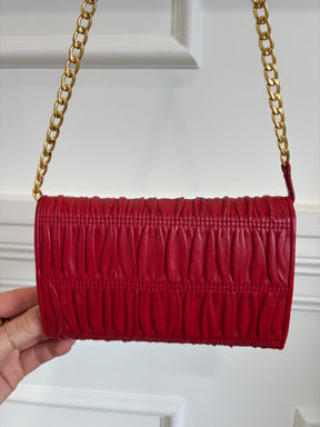 Prada Ruched Wallet On Chain