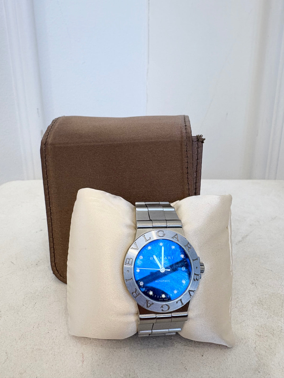 Bvlgari Diagono Brillanti LCV 35 S Steel Watch