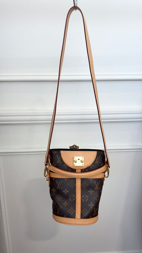 Louis Vuitton Duffle Monogram Canvas Bucket Bag