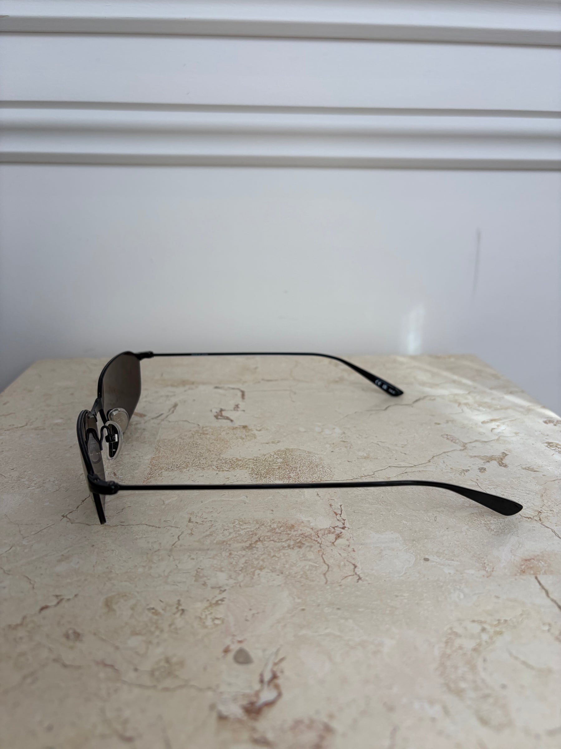 Balenciaga Black Wire Thin Sunglasses