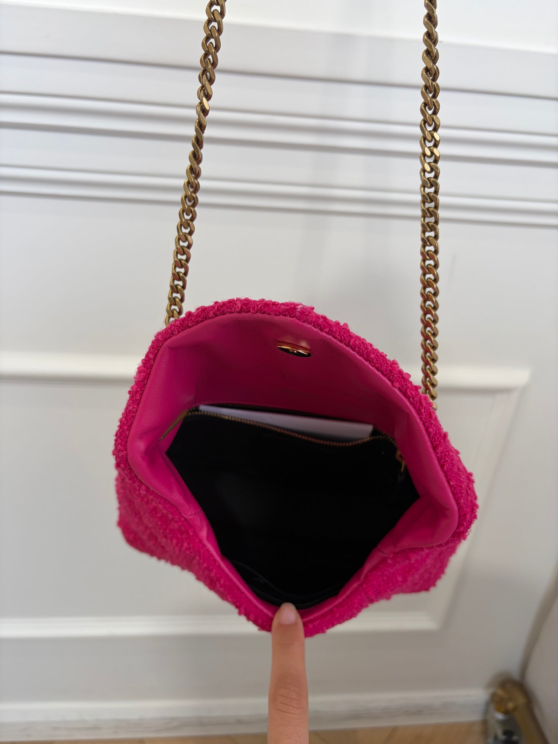 YSL Tweed LouLou In Magenta