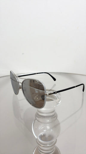 Chanel Silver Reflective Sunglasses