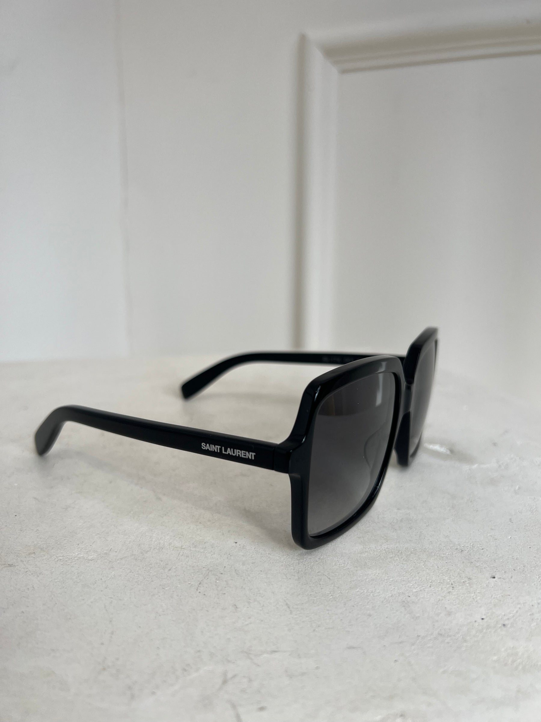 Saint Laurent Oversized Black Square Sunglasses
