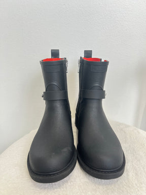 rag & bone black Rubber Zipped Ankle Boots, 37