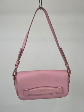Oroton Pink Leather Mini Shoulder Bag