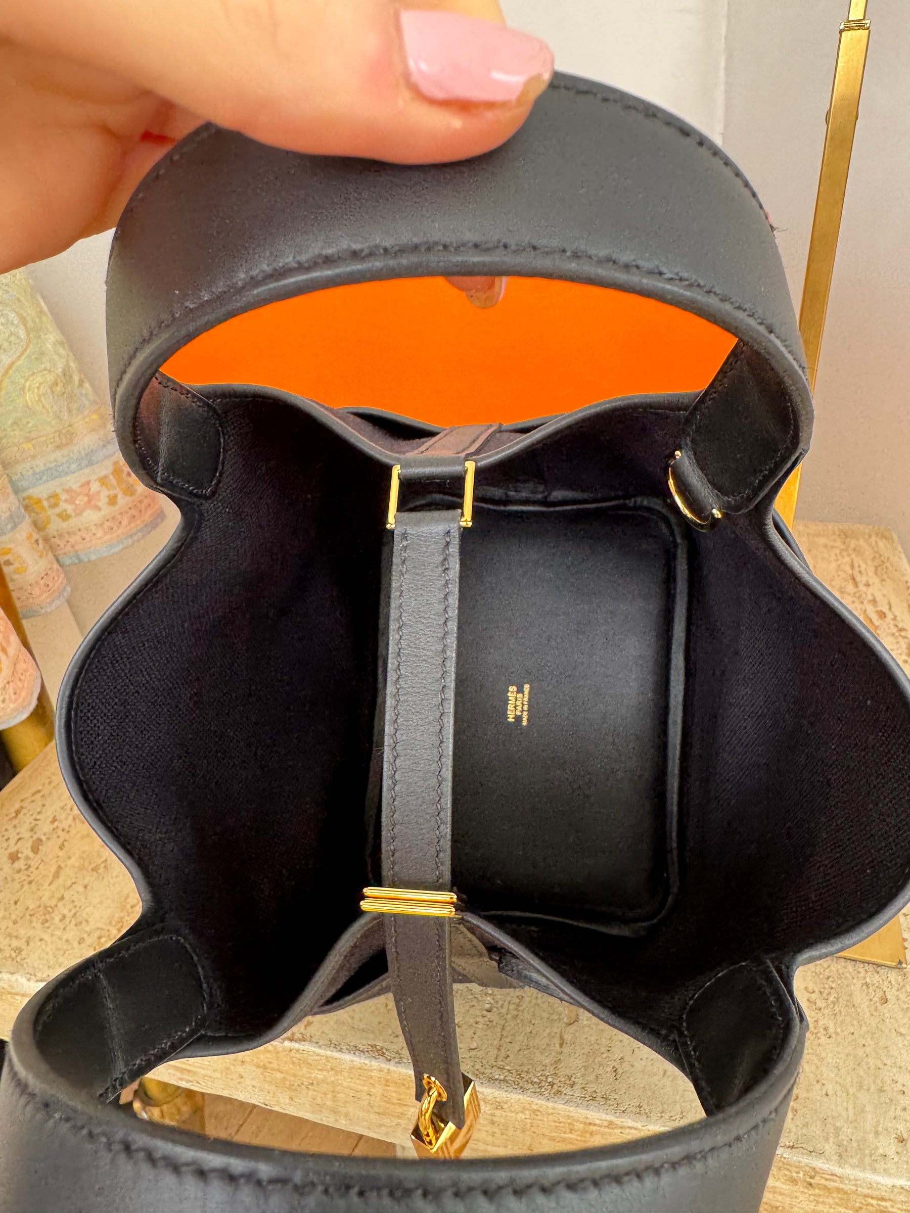 Hermès Picotin Lock 18 Pocket Ghw in Black