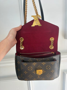 Louis Vuitton Canvas Monogram Passy Chain Shoulder Bag