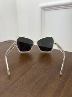 Céline Clear Butterfly Mirrored Sunglasses