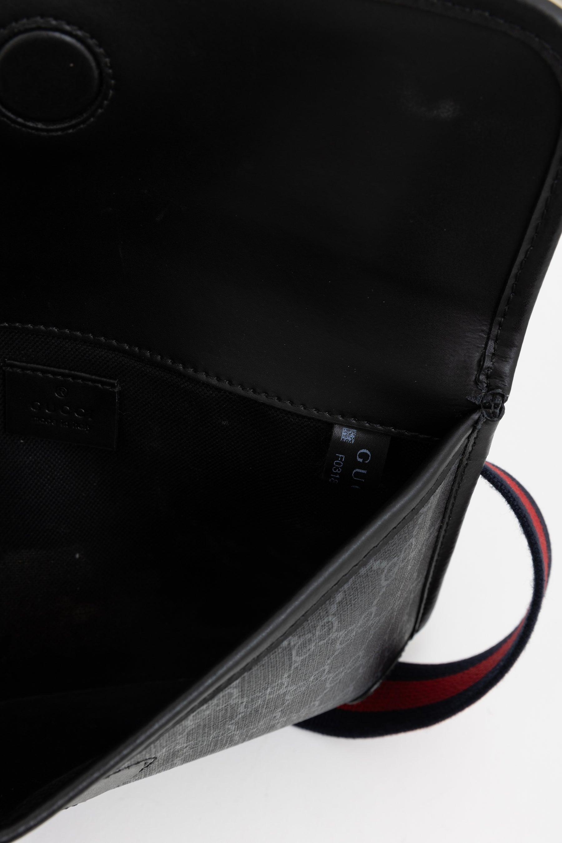 Gucci gg black belt bag hotsell