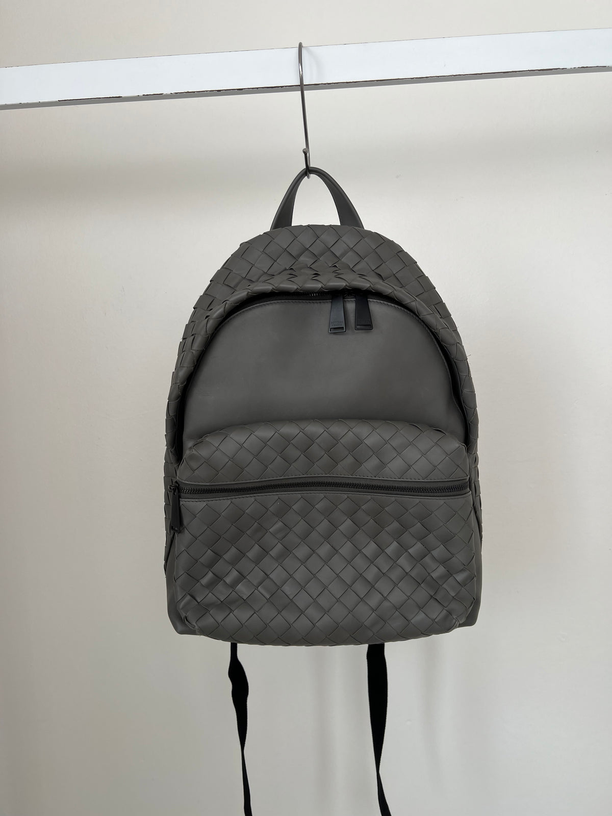 Bottega Veneta Storm Intrecciato Leather Backpack