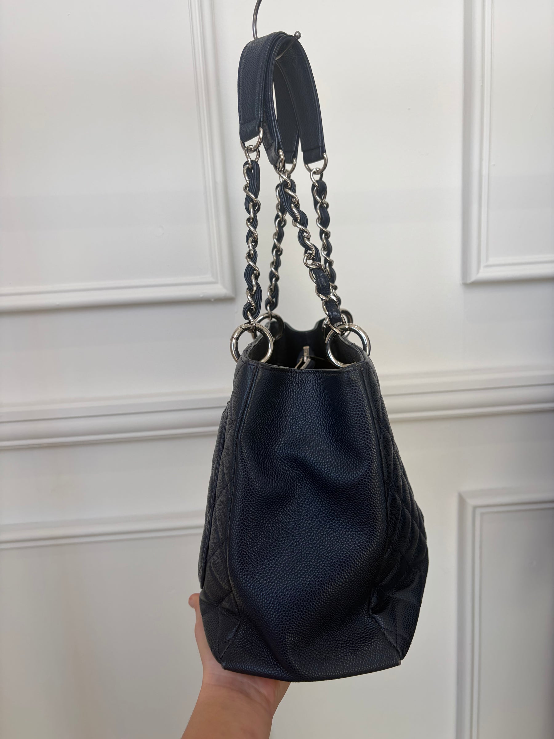 Chanel Navy Caviar Leather GST
